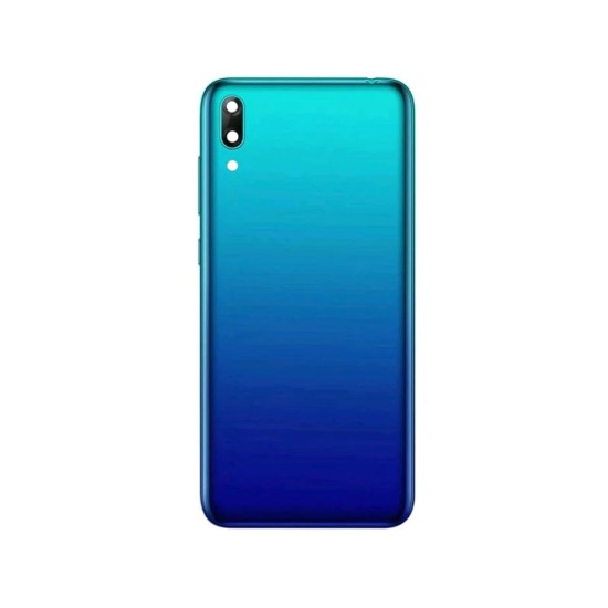 Tapa Trasera+Lente de Cámara Huawei Y7 2019 Azul